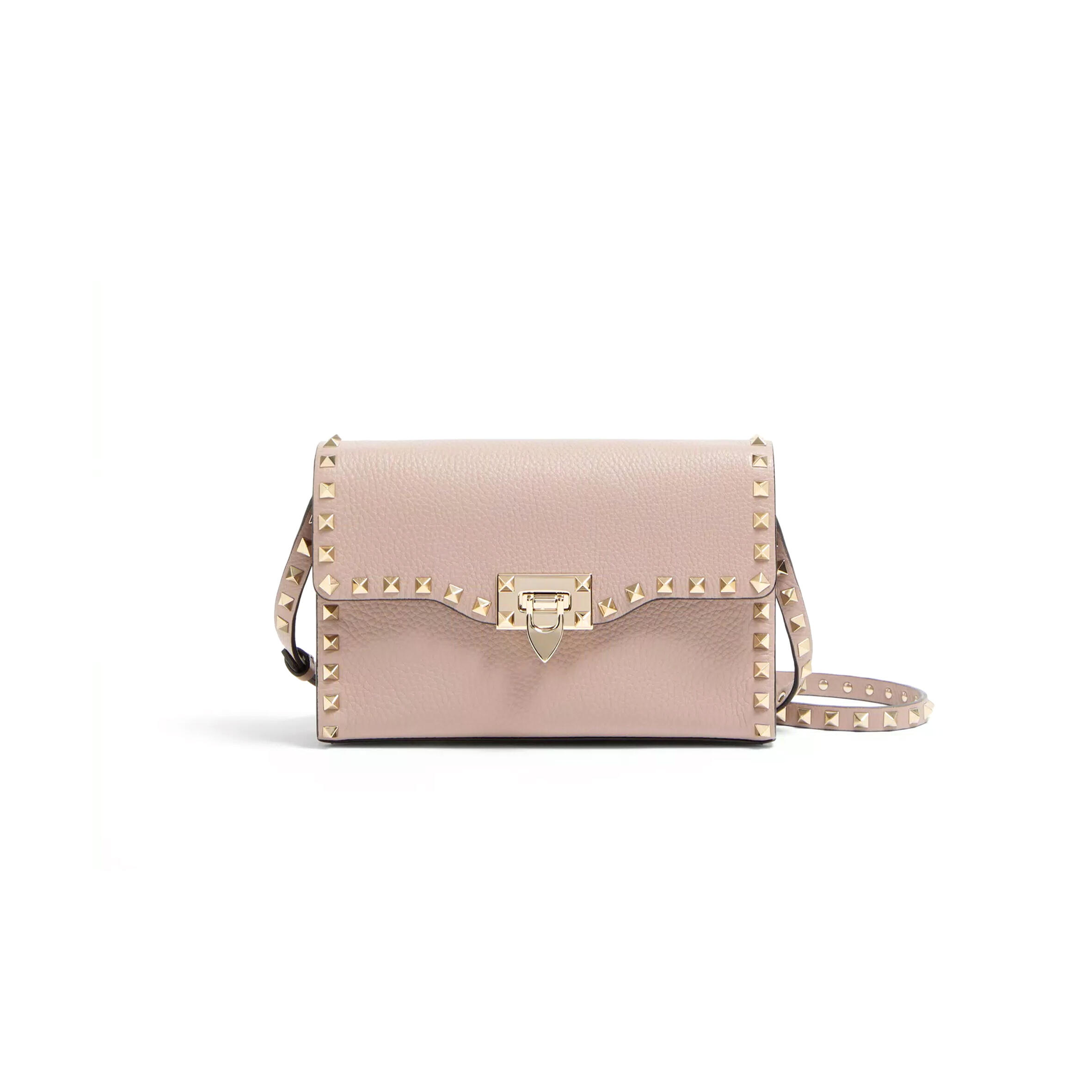 VALENTINO GARAVANI SMALL ROCKSTUD GRAINY CALFSKIN CROSSBODY BAG 7W2B0181VSF_P45 (22.5*15*6cm)